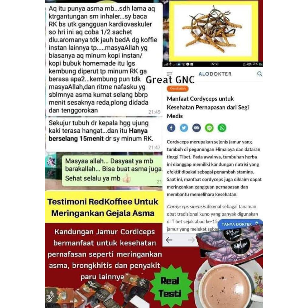 red koffie kemasan 3 saset