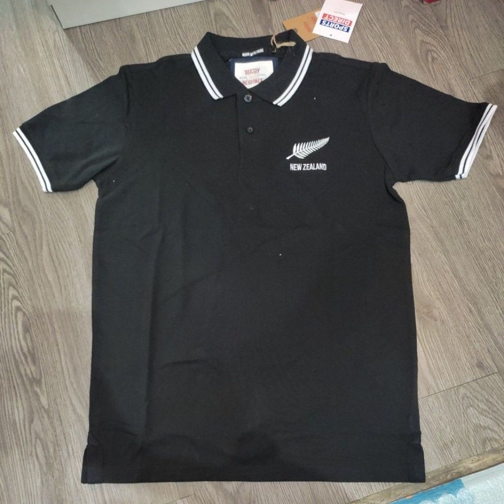 Kaos Team Rugby Polo New Zealand Black