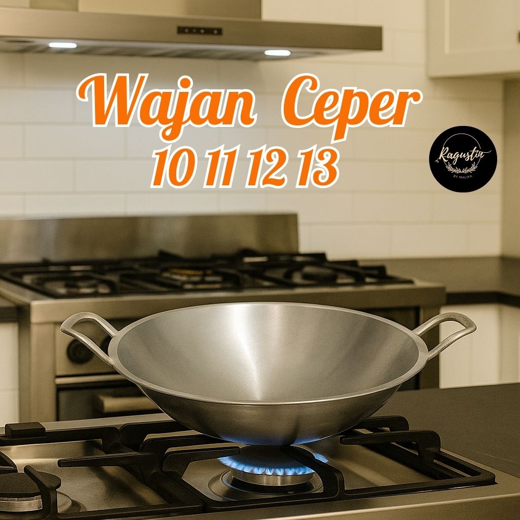 Termurah Katel ceper kuali wajan penggorengan anti lengket / Wajan Kuali Penggorengan ceper Polos