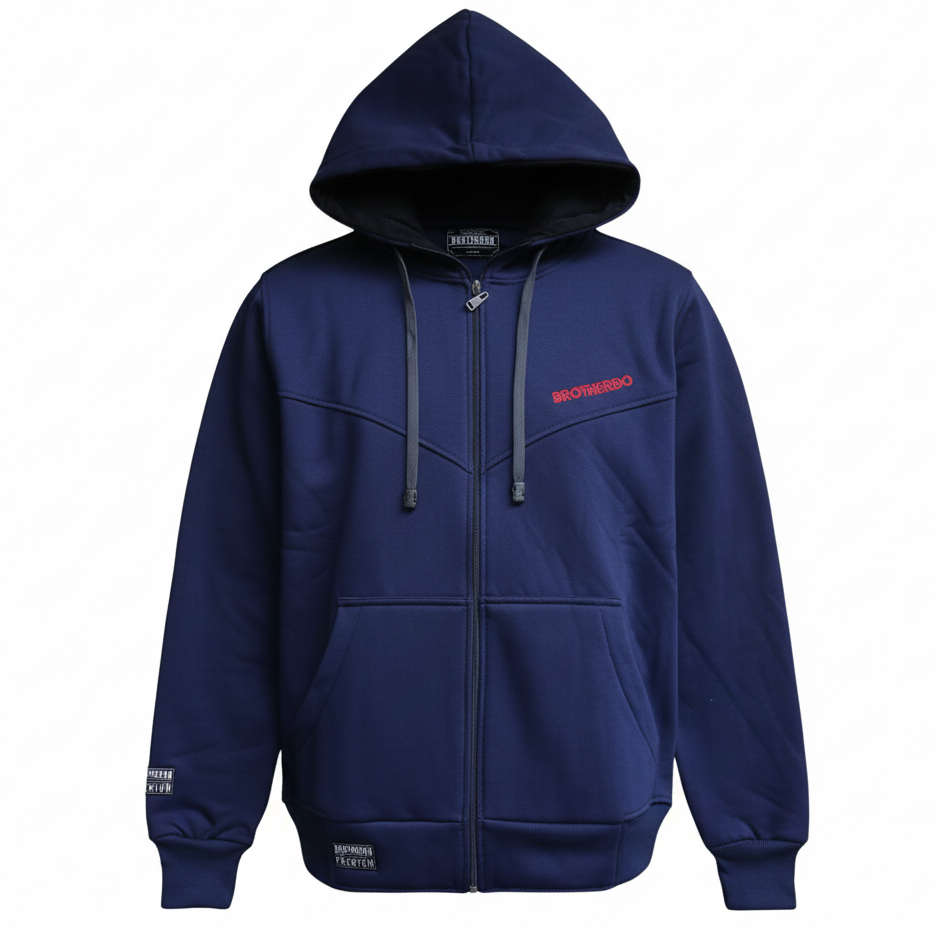 Jaket pria Zipper Hoodie kombinasi terbaru brotherdo