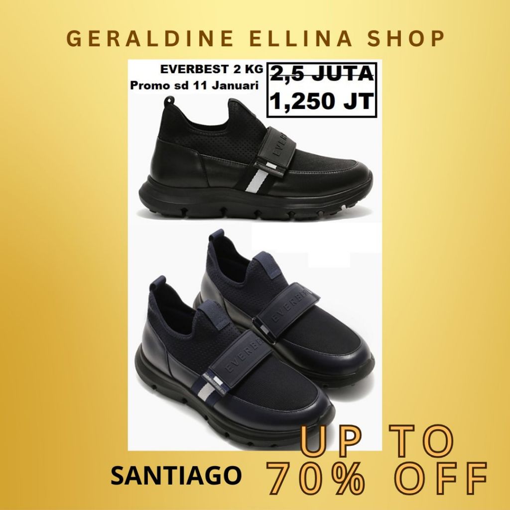 Sepatu EVERBEST pria original sneakers ORIGINAL 100% SERI SANTIAGO