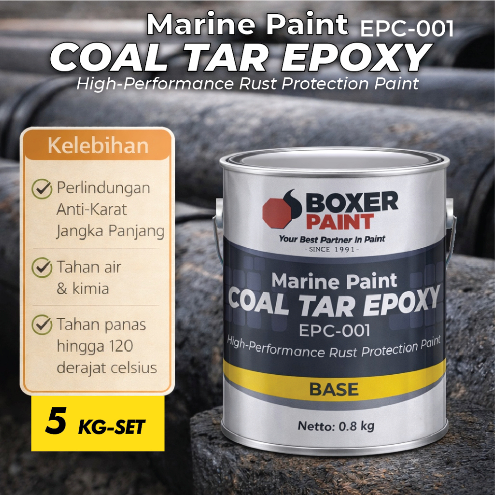 BOXER Coal Tar Epoxy (5 kg-set) Cat Epoxy Anti-Karat