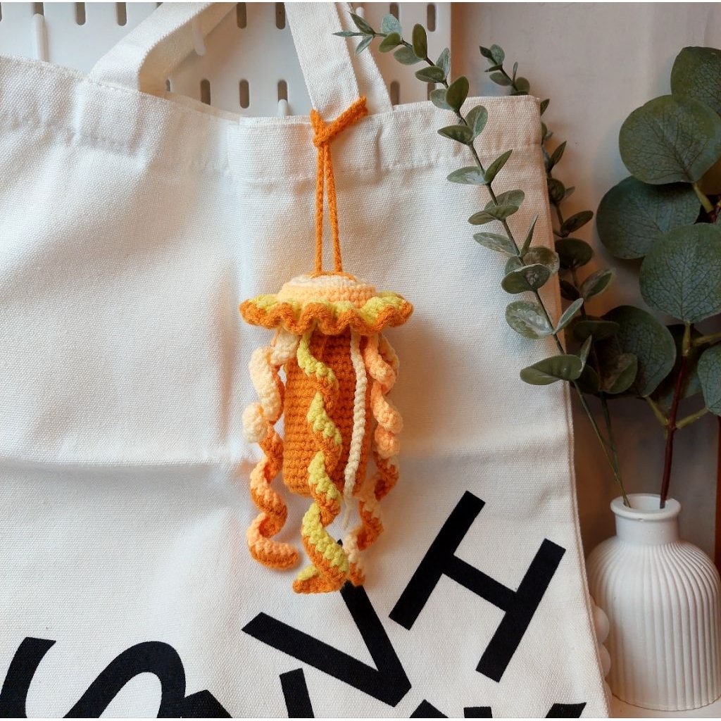 Gantungan kunci rajut | gantungan tas rajut