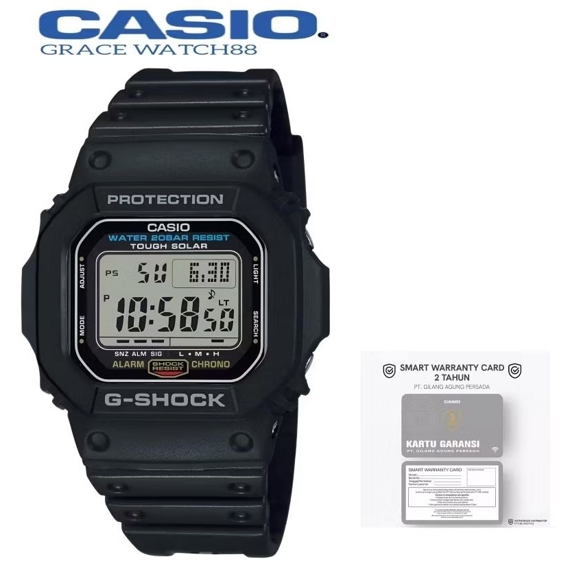 CASIO G-SHOCK G-5600UE-1DR / G-5600UE-1DR TOUGH SOLAR ORIGINAL