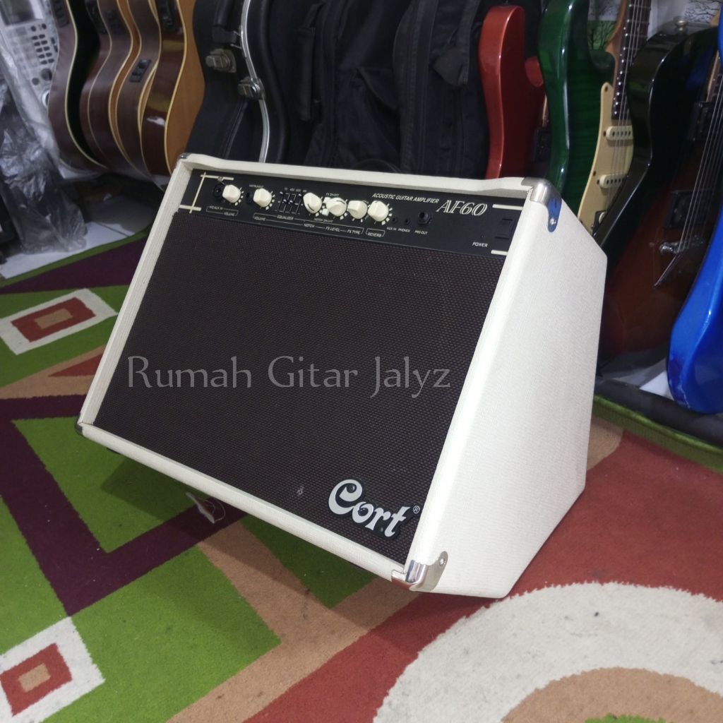 ampli gitar akustik cort af60 original second mulus terawat