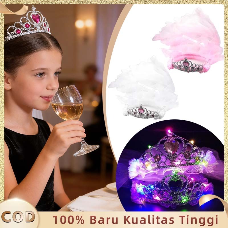 Mahkota Ulang Tahun Anak Perempuan Flower Crown Anak Perempuan Bando Mahkota Anak Perempuan