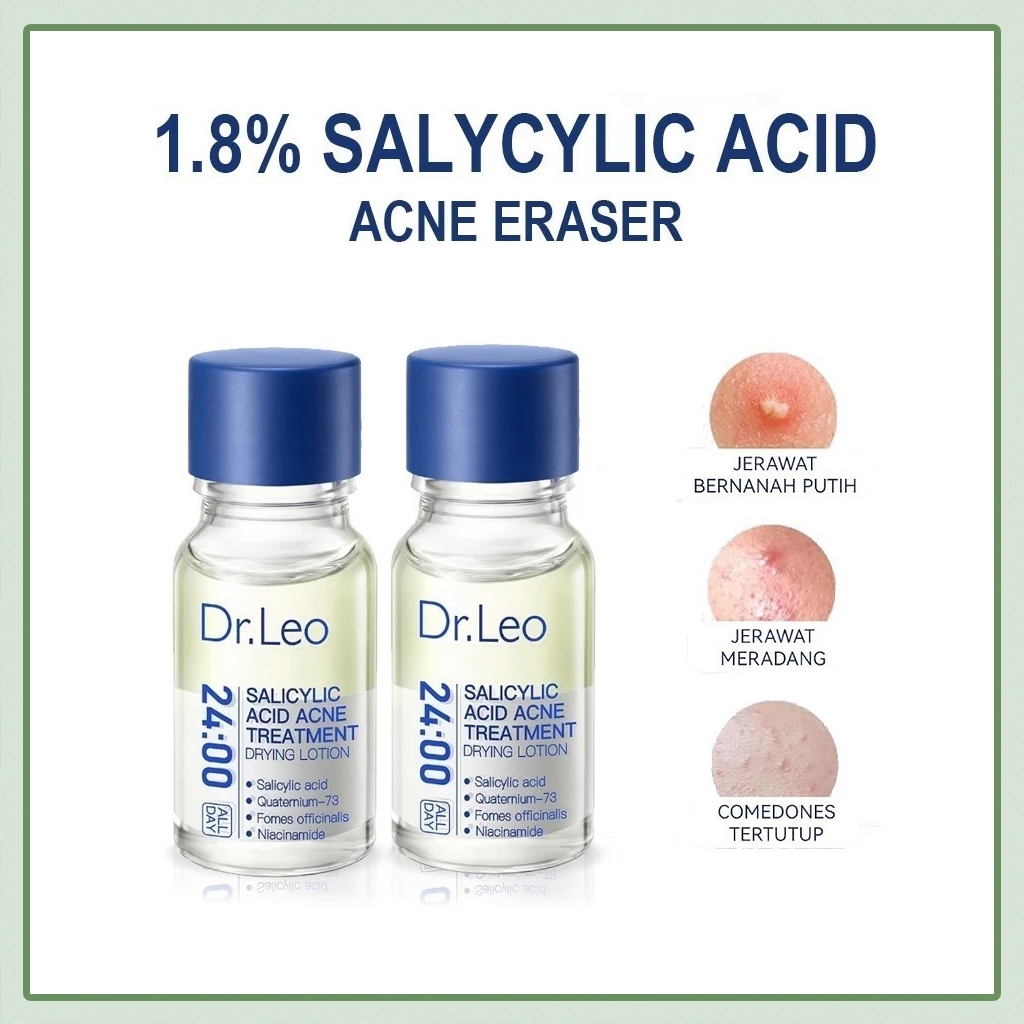 D.r Leo Acne Skincare Paket Penghilang Jerawat Salicylic Acid Acne Drying Lotion | Anti Acne Serum