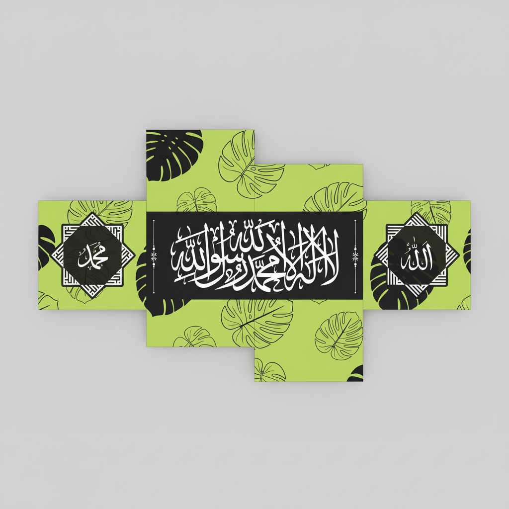 Set 4 Pcs Hiasan Dinding Scandi Earth Tone Poster Quotes MDF Wall Decor Minimalis Estetik Pajangan K