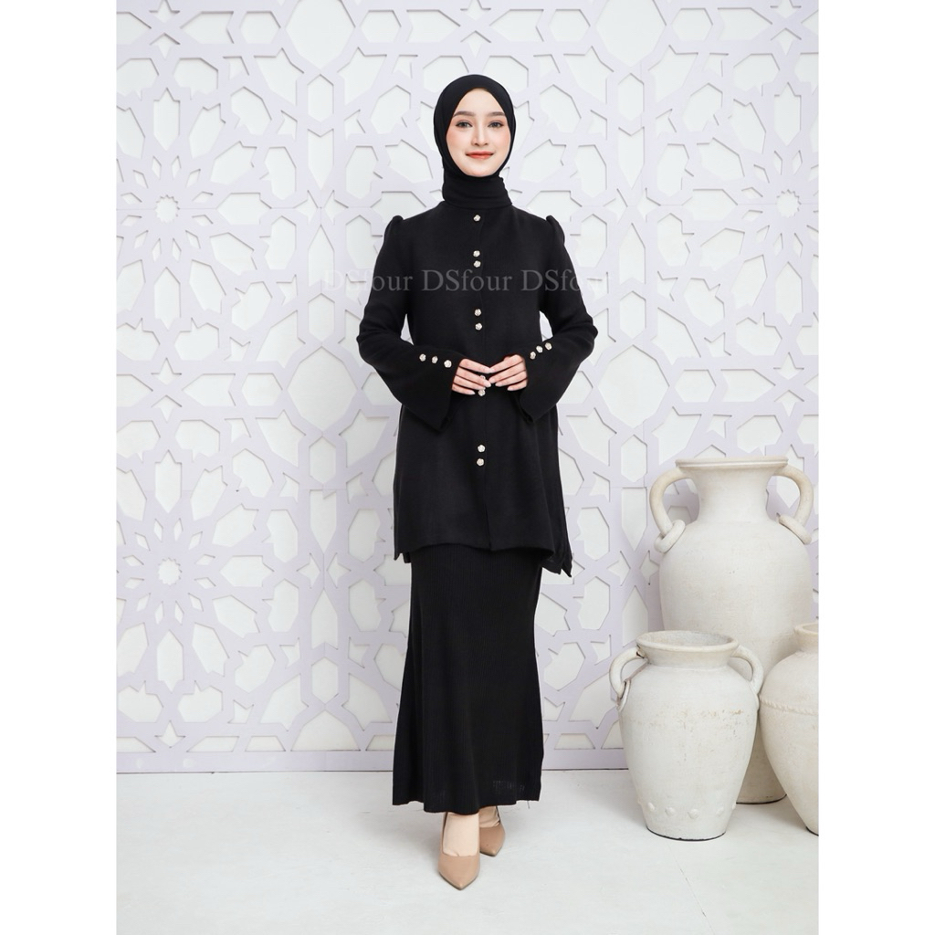 OneSet Rania Tunik Rajut Premium / Setelan Rok Rajut Premium ( Rok+Atasan)