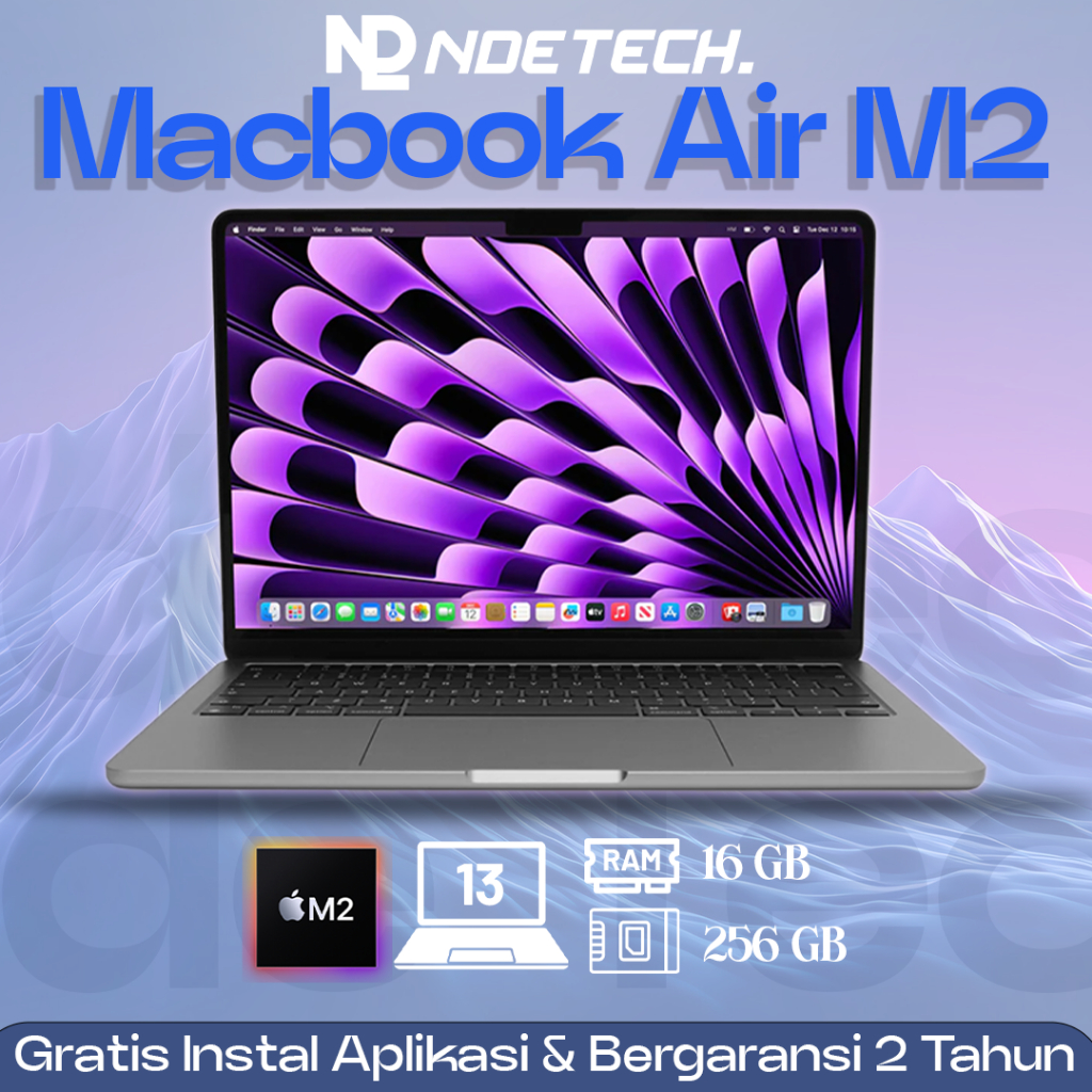 Apple Macbook Air M2 - 13 inch (Gratis Instal Aplikasi)