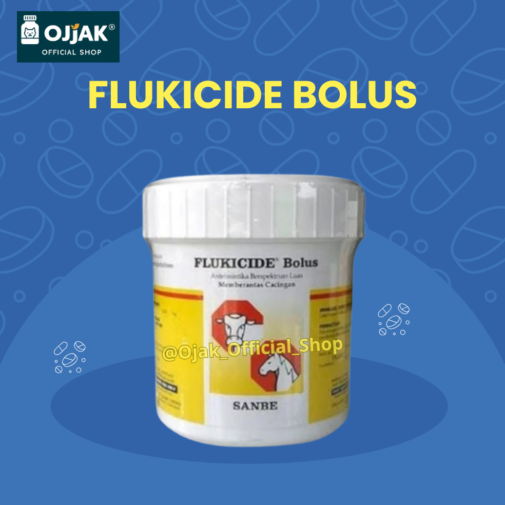 FLUKICIDE  BOLUS SANBE - OBAT CACING HATI, CACING PITA, CACING PARU-PARU SAPI KAMBING DOMBA KUDA