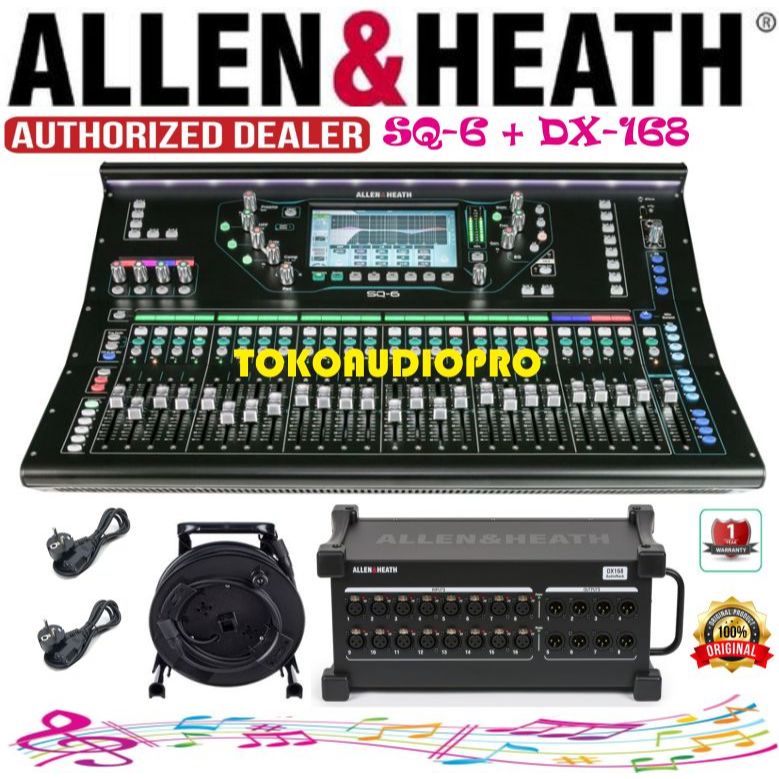 Allen & Heath SQ-6 SQ6 Paket DX-168  Digital Mixer Original  DX168