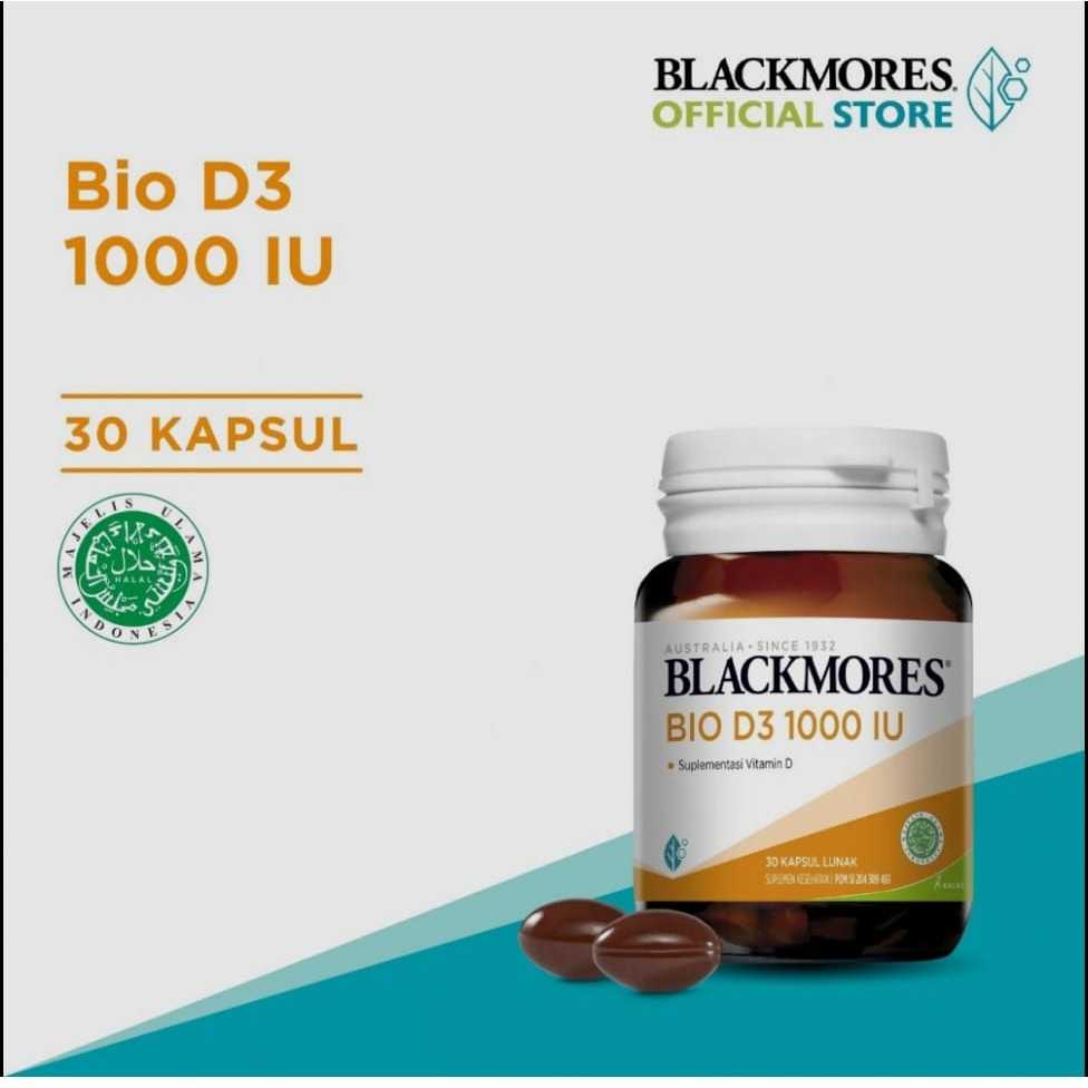 BLACKMORES D3 1000IU (30 CAPS) KALBE FARMA ORIGINAL BPOM MULTI VITAMIN