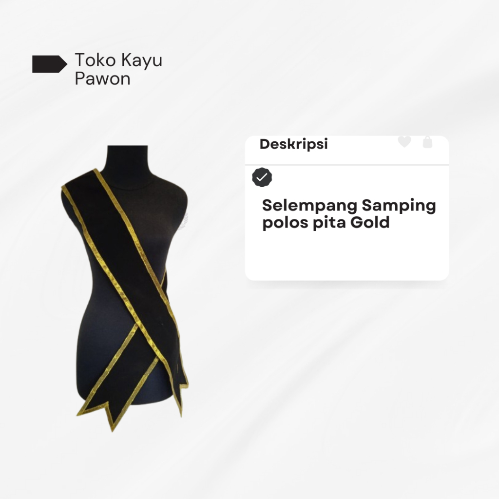 SELEMPANG WISUDA BLUDRU TANPA NAMA (POLOS)