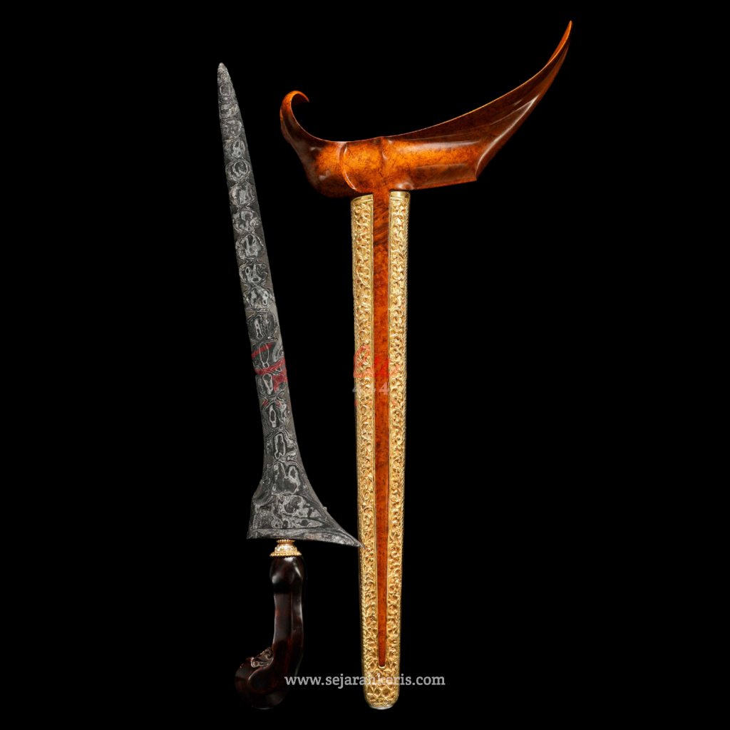 Keris Tilam Upih Pamor Melati Tumpuk Tangguh Madiun