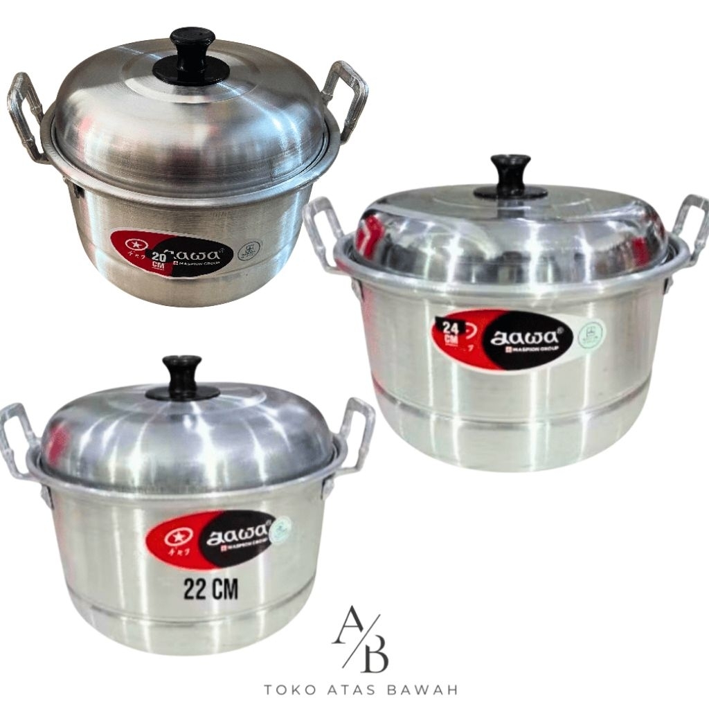 Panci Langseng kukus/Dandang pengukus maspion jawa 20, 22, 24 cm