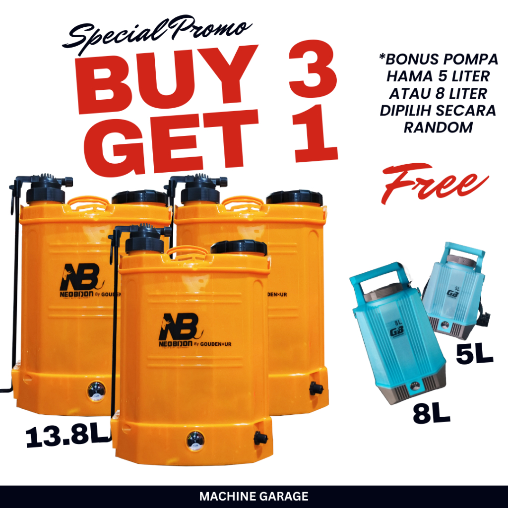 Pompa Hama 2in1 Elektrik Manual Battery Sprayer Gendong 13.8L - Alat Semprot Hama Pertanian Perkebunan Tanaman Disinfektan