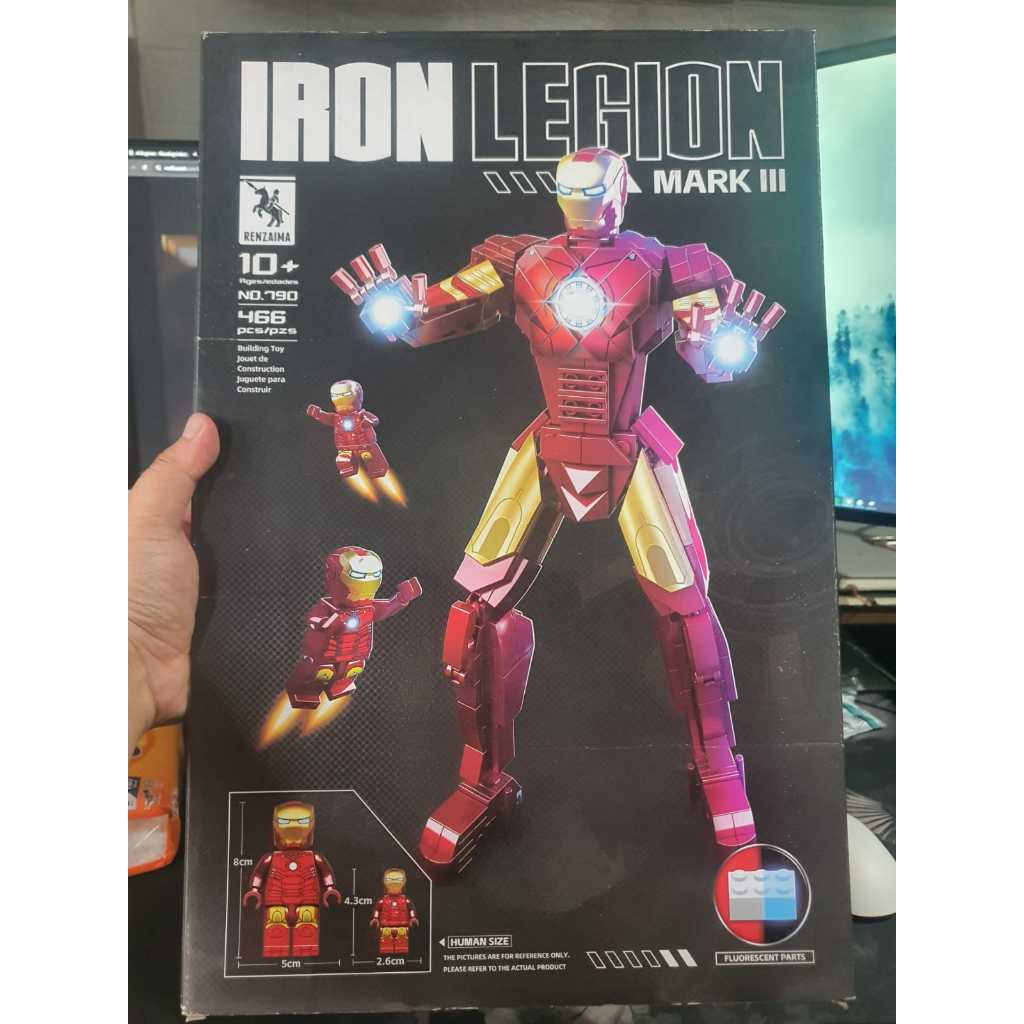 Brick action figure ironman hulk mainan edukasi anak