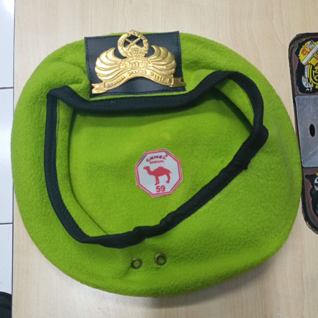 baret ppm motif camel bahan planel / topi baret ppm premium