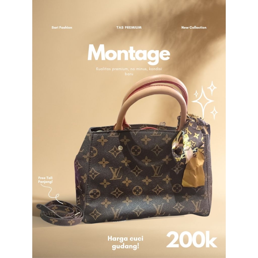 Tas Premium Elpong Montage Monteg No minus Kondisi Baru