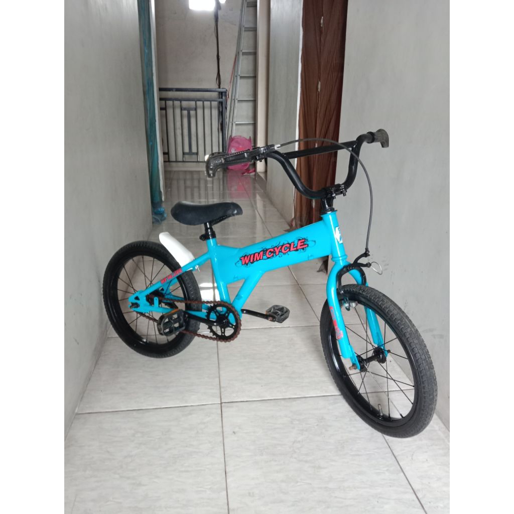 SEPEDA ANAK COWOK BEKAS UK 16" WIMCYCLE / SEPEDA SECOND ANAK UKURAN 16 INCH / SEPEDA ANAK COWOK TERM