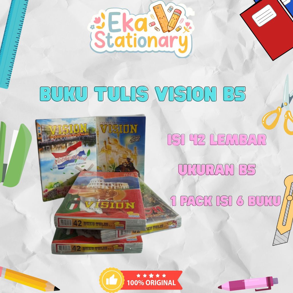 BUKU TULIS VISION B5 [1PAK]