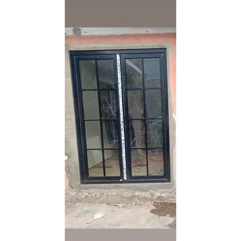 Jendela aluminium casement ornamen 120x180