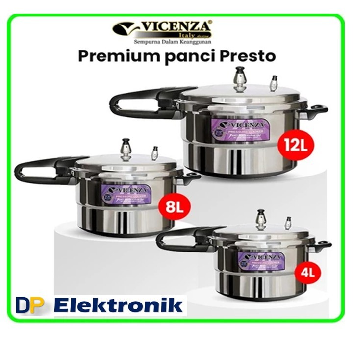 PRESTO PREMIUM VICENZA V-328 Presto Kapasitas 12 Liter (28 cm) ORIGINAL VICENZA
