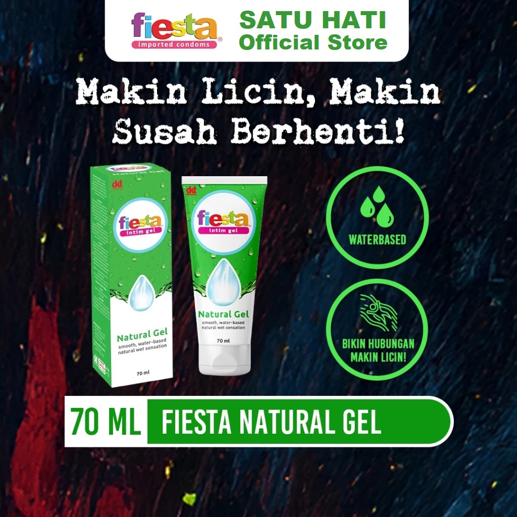 Fiesta Lubricant Intim Natural Gel 70ml - Pelumas Gel