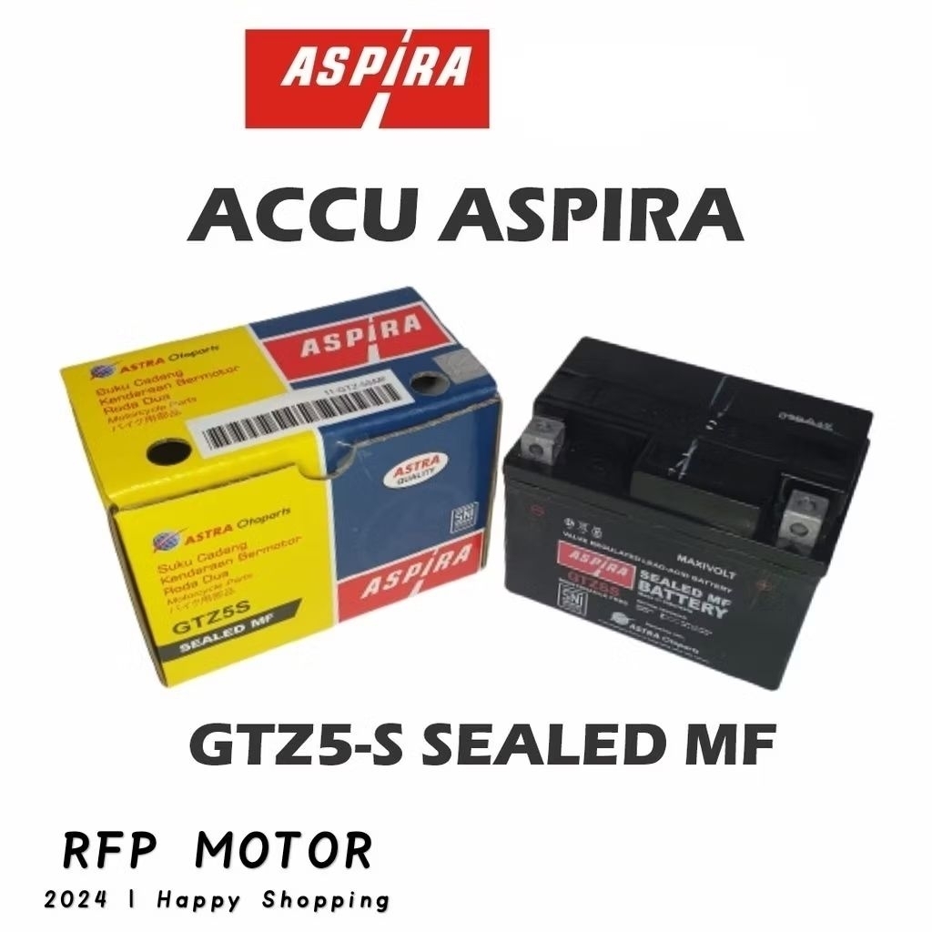 Aki ASPIRA GTZ5S SUPRA X 125, KARISMA, VARIO, BEAT