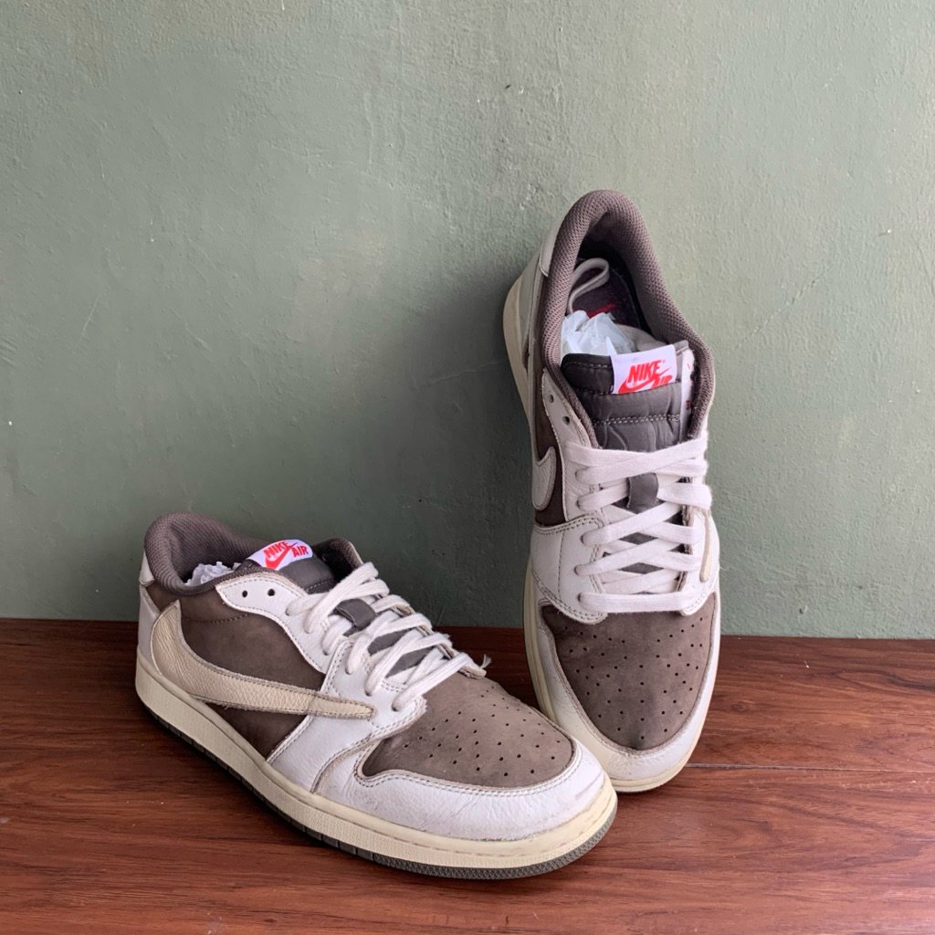 Jordan 1 Retro Low OG SP Travis Scott Reverse Mocha Second Size 46