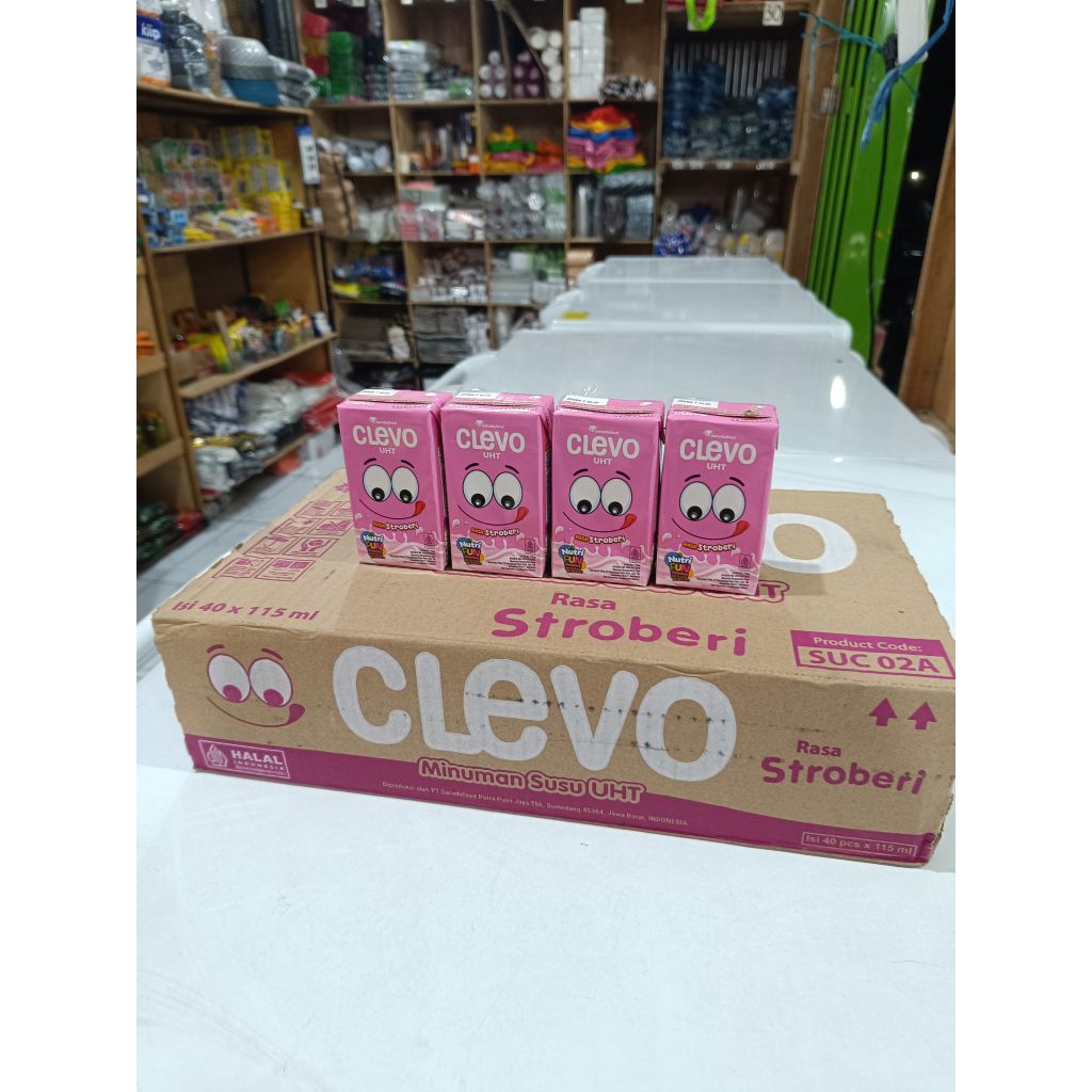 (READY)SUSU CLEVO STOBERRY ||1 DUS || ISI (40pcs)