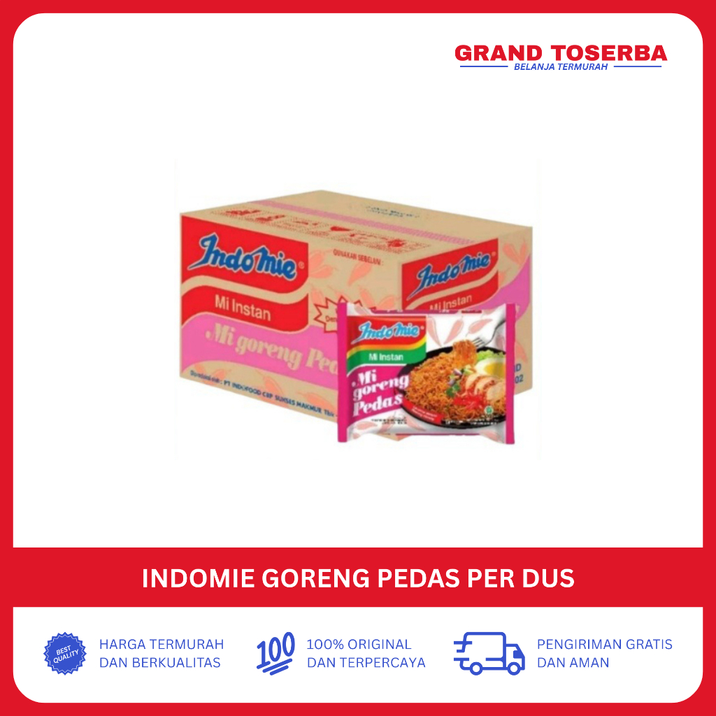 Indomie Goreng Pedas 1 Dus 40pcs