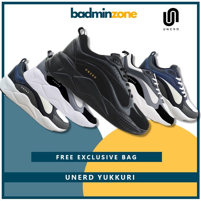Sepatu Unerd Yukkuri Sepatu Sneakers Casual Sport Sepatu Sneakers Olahraga Pria Unerd Original
