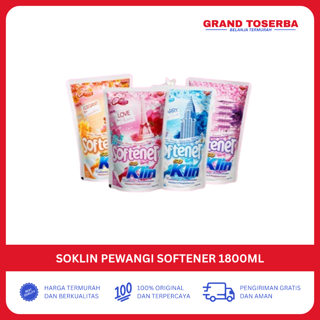 Soklin Pewangi Softener 1800ml
