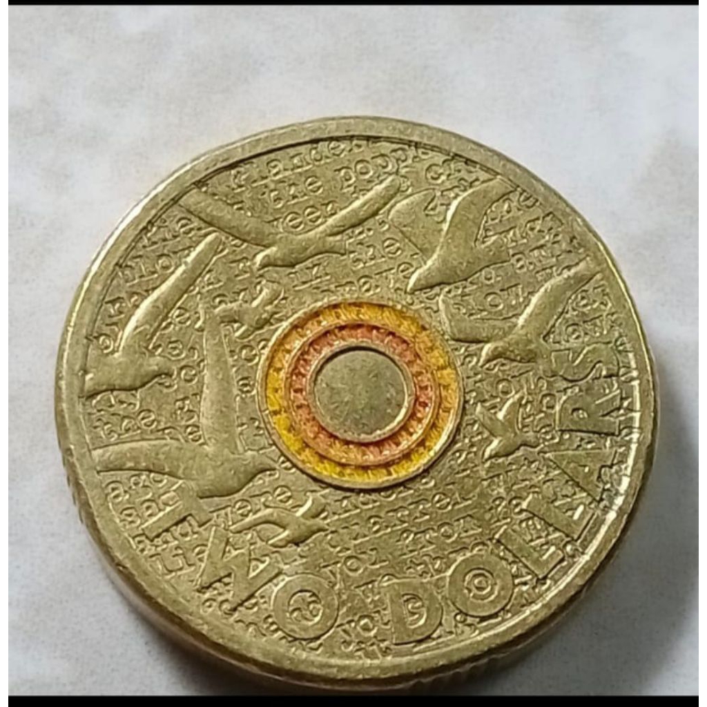 Koin Australian 2 Dollars Edisi In Flanders Fields Elizabeth II Koleksi Uang Logam Coin Lama Antik K