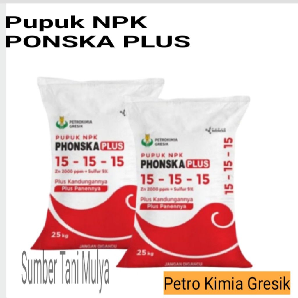 PONSKA PLUS NPK 15 15 15 pupuk untuk meningkat hasil panen, mengoptimalkan bunga dan buah