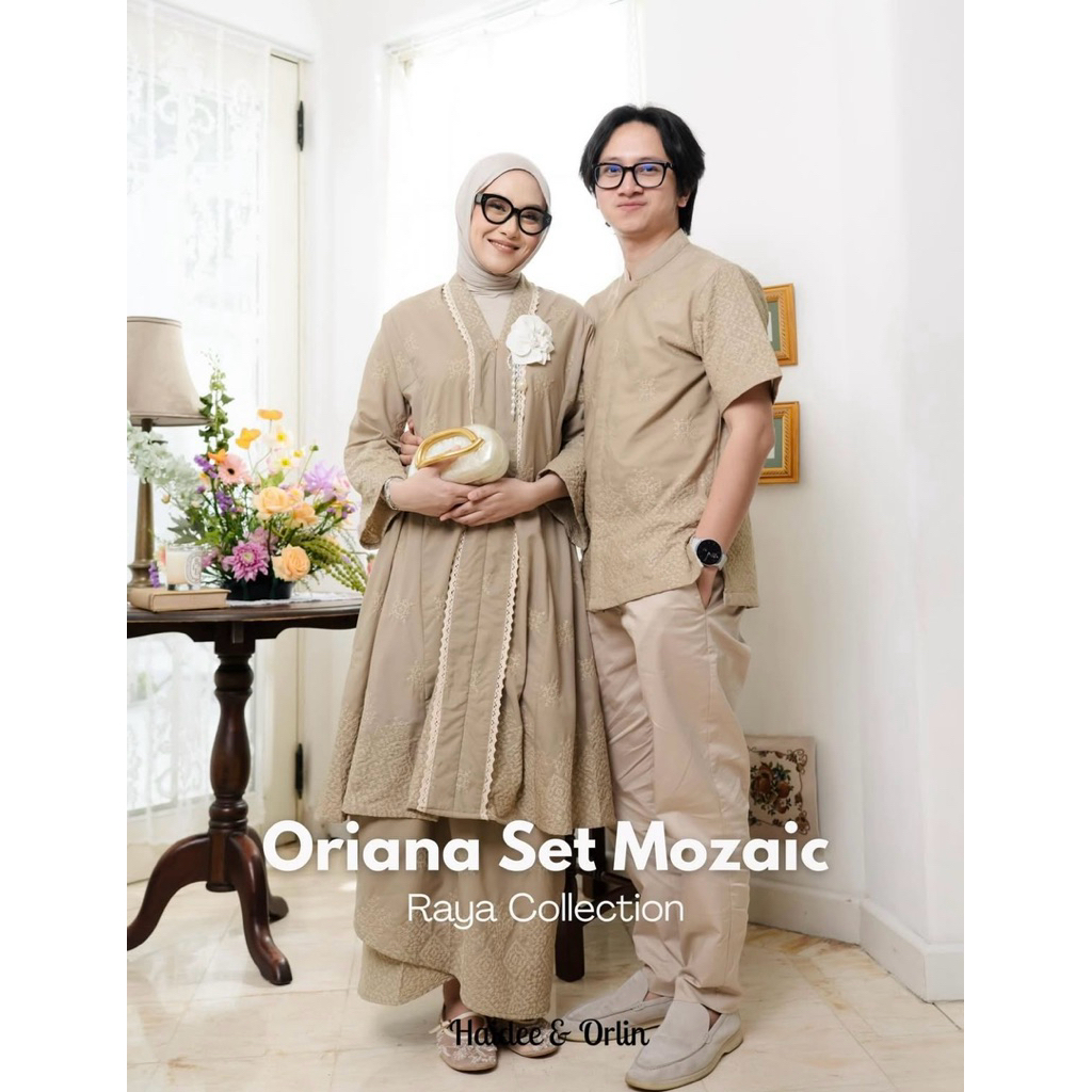 ORIANA SET MOZAIK | RAYA COLLECTION | BAJU COUPLE - HAIDEE & ORLIN