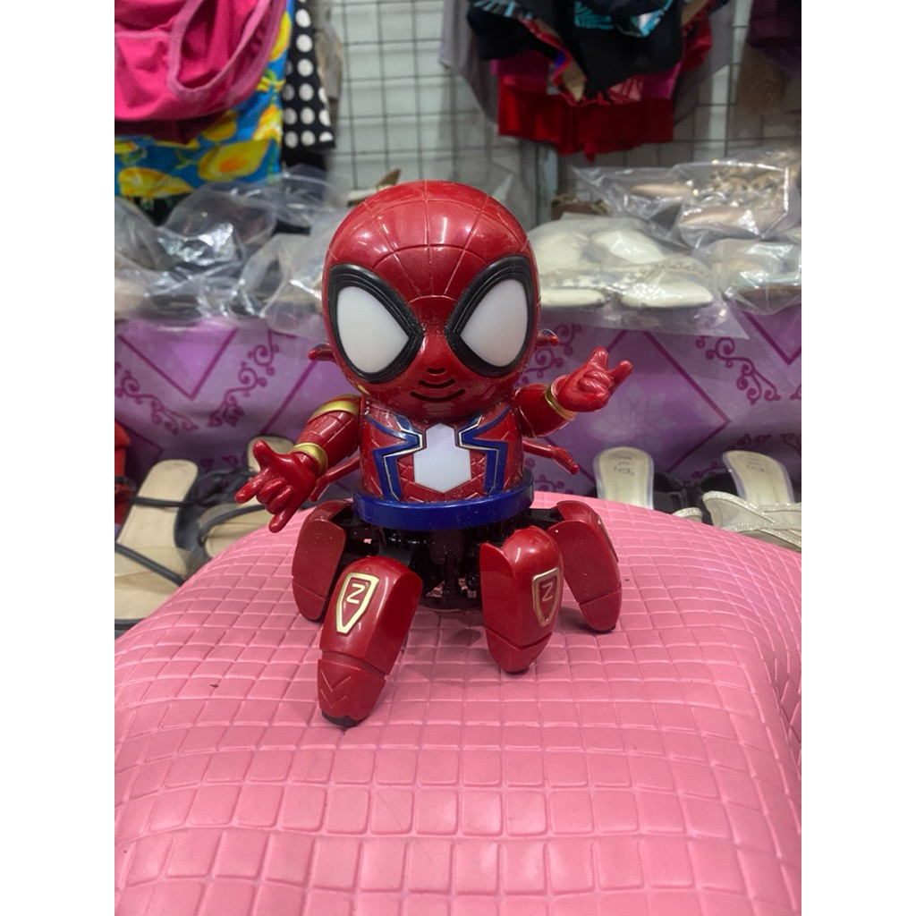 PL mainan anak karakter robot spiderman(tidak nyala) 17 cm