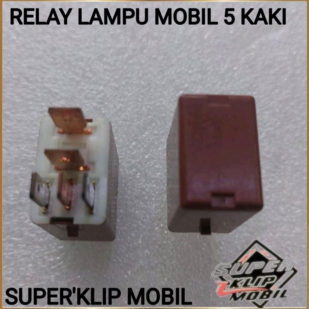 RELAY LAMPU MOBIL 5 KAKI