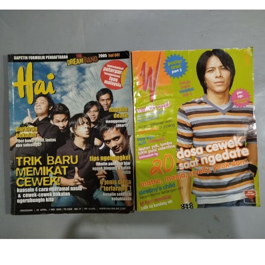 MAJALAH HAI KAWANKU COVER PETERPAN (2 MAJALAH)