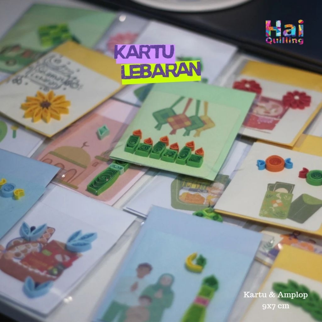 Kartu Lebaran | Paper Quilling | Kartu & Amplop