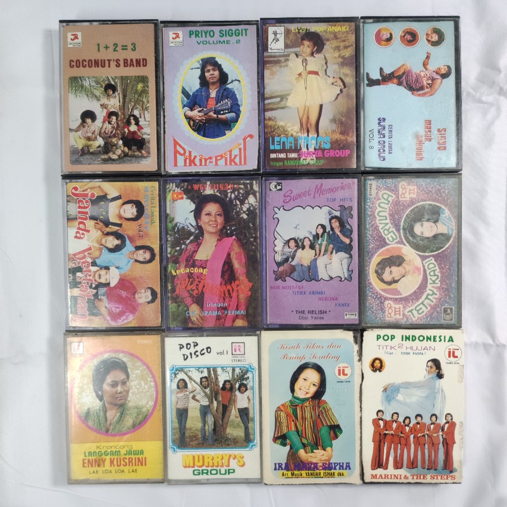 Kaset Pita Murry Group Indonesia Jadul Vintage Lawas Pop Melayu Jawa Cassette Musik Coconuts Band En
