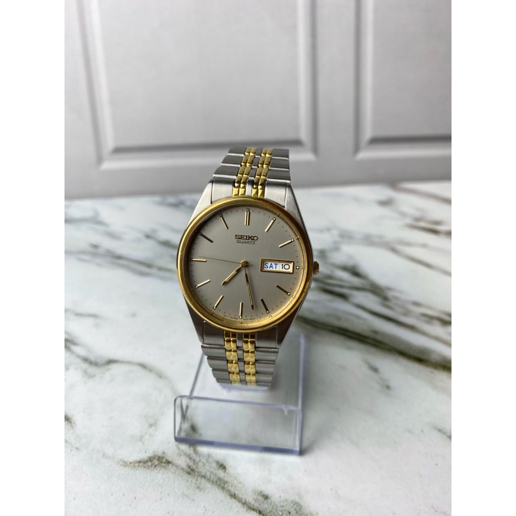 Jam Tangan Vintage Pria Seiko Classic Quartz 7N43