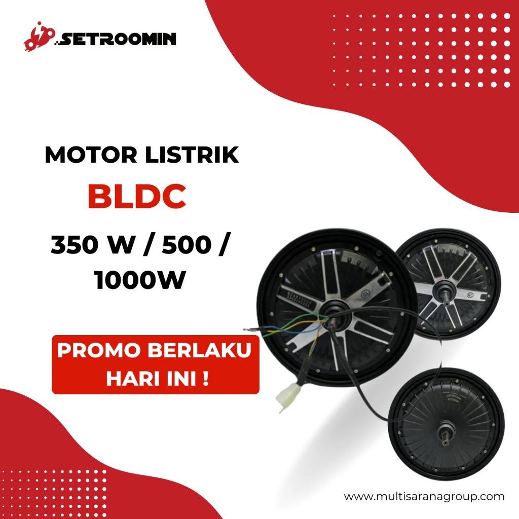 Dinamo BLDC 500W-1000W Sepeda Skuter Listrik