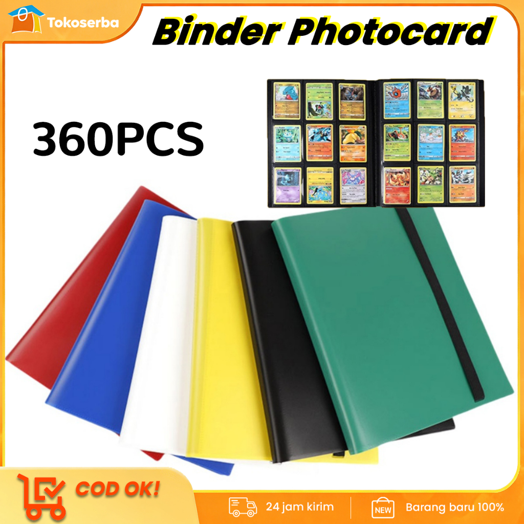 360pcs Album Kartu, Binder Photocard, Album Photocard, Binder Pokemon, Album Pokemon - Premium Card 