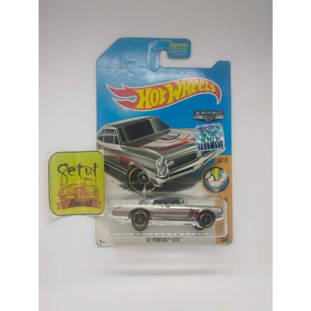 HOT WHEELS HOTWHEELS EXCLUSIVE 67 PONTIAC GTO ZAMAC FACTORY SEALED FS
