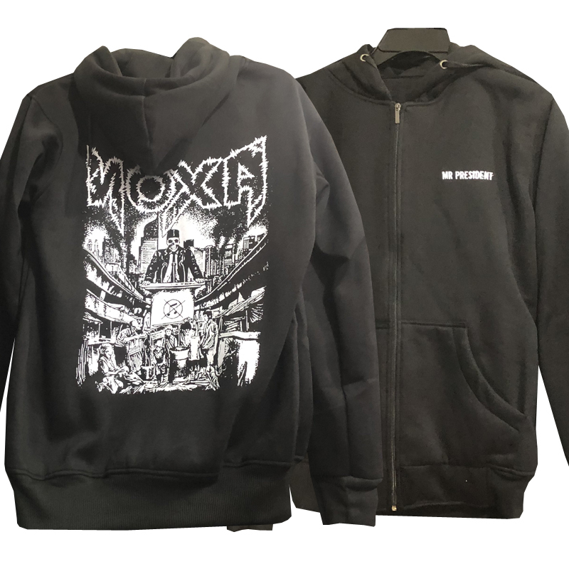 Sweater Hoodie Noxa Mr President Bahan Cotton Fleece [Hoodie Jumper & Ritsleting]