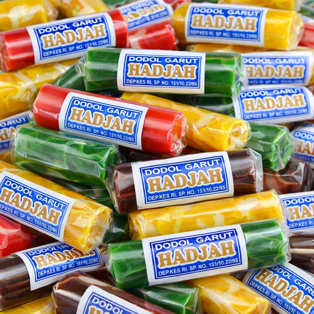 Dodol Zebra  1kg Manis Tepung Ketan Gula Kelapa Aneka Rasa Warna Warni