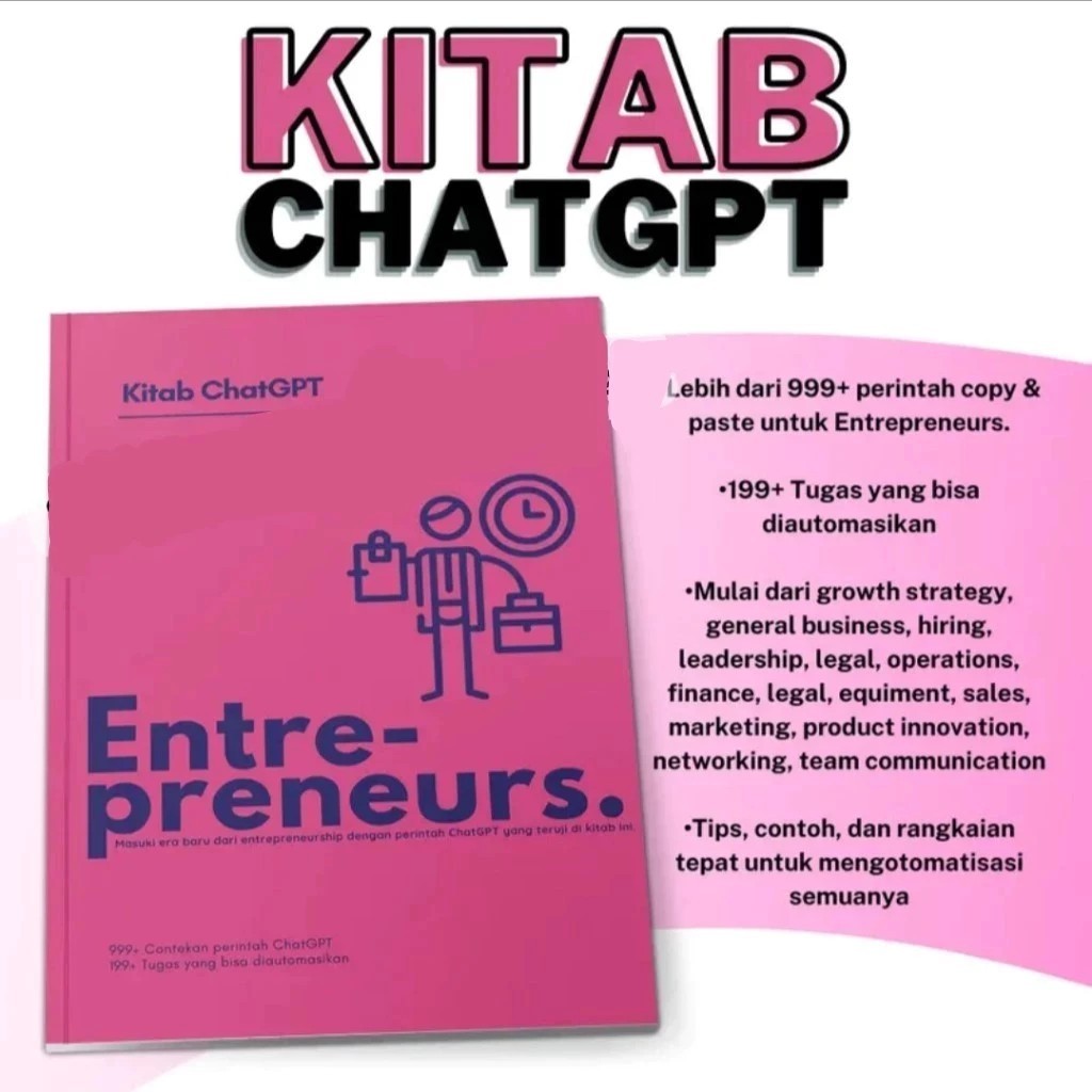 Kitab ChatGPT - Entrepreneurs | Panduan Lengkap ChatGPT untuk Entreprener